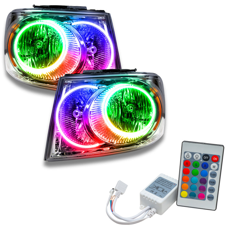 Oracle 07-09 Dodge Durango SMD HL - Chrome - ColorSHIFT w/ Simple Controller