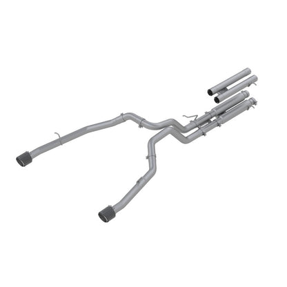 MBRP 2021 Ram TRX 6.2 S/C 3in Catback Puntas de fibra de carbono traseras dobles (Carrera) - T304