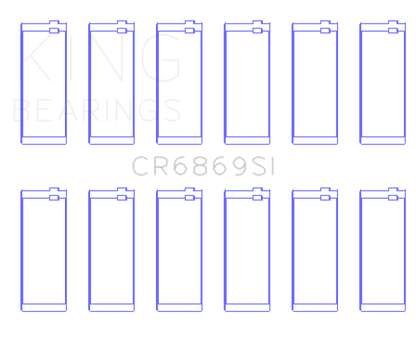 King Engine Bearings Jeep AMC 232CI/242CI/248CI I6 (Size .001) Connecting Rod Bearing Set