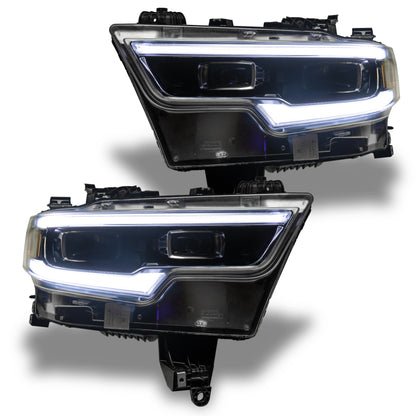 Oracle 19-21 RAM 1500 Projector LED Headlight DRL Kit - RGBW+A w/ BC1 Controller