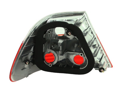 ANZO 2000-2003 BMW Série 3 E46 Lanternas traseiras vermelho/transparente