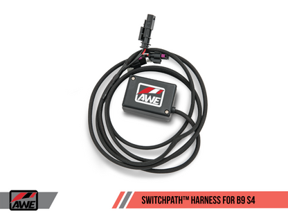 AWE Tuning Audi B9 S4 SwitchPath Exhaust - Não ressoado (pontas pretas de 102 mm)