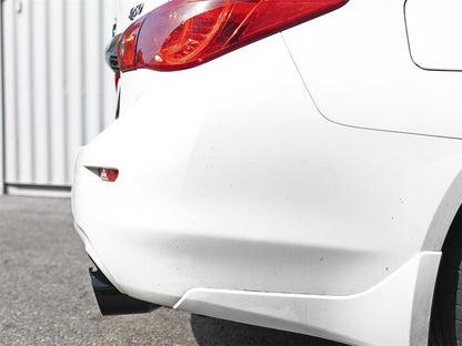 aFe Takeda 2.5in 304 SS Axle-Back Exhaust com pontas pretas 16-18 Infiniti Q50 V6-3.0L (tt)