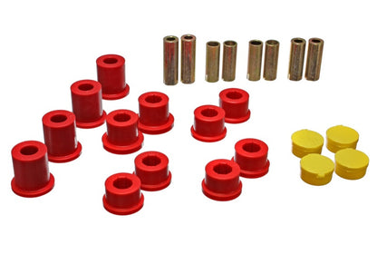 Energy Suspension 90-97 Mazda Miata Juego de bujes de brazo de control delantero rojo