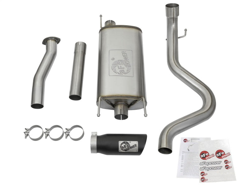 aFe MACHForce XP Cat-Back SS com pontas pretas 16 Toyota Tacoma V6-3.5L