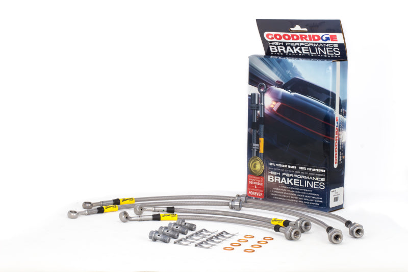 Kit de linhas de freio de aço inoxidável Goodridge 09-13 Nissan Maxima todos os modelos