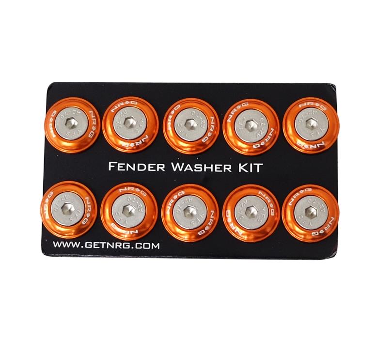 NRG - FENDER WASHER KIT; RIVETS FOR PLASTIC; SET OF 10