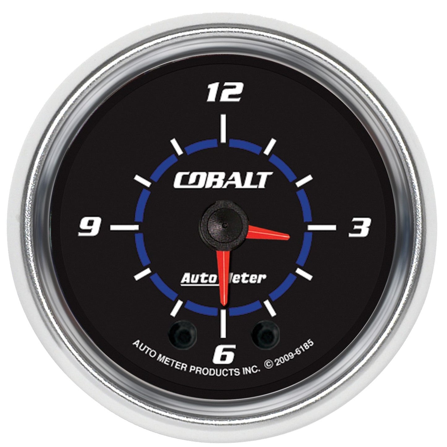 AutoMeter - 2-1/16" CLOCK, 12 HOUR, COBALT (6185)