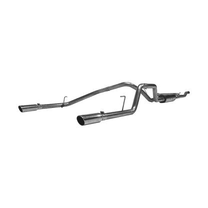 MBRP 2004-2009 Nissan Titan 5.6L EC/CC Cat Back Trasero dividido doble