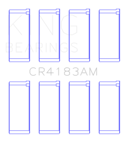 King Engine Bearings Chrysler/Mitsubishi 122ci 2.0L (Size 0.25) Rod Bearing Set