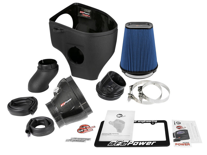 aFe Magnum Force Stage-2 Track Series Fibra de carbono AIS com Pro 5R Media - 18 Dodge Challenger V8-6.2L