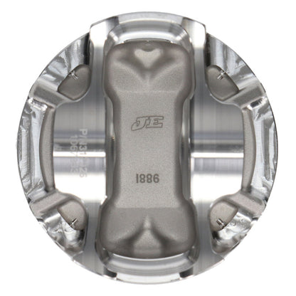 JE Pistons Nissan 91-98 240SX KA24DE 89.0mm Bore Std. Size -4 Dome Vol F Skirt Pistons - Set of 4