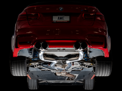 Escape BMW F8X M3/M4 Track Edition Catback AWE Tuning - Diamond Black Tips