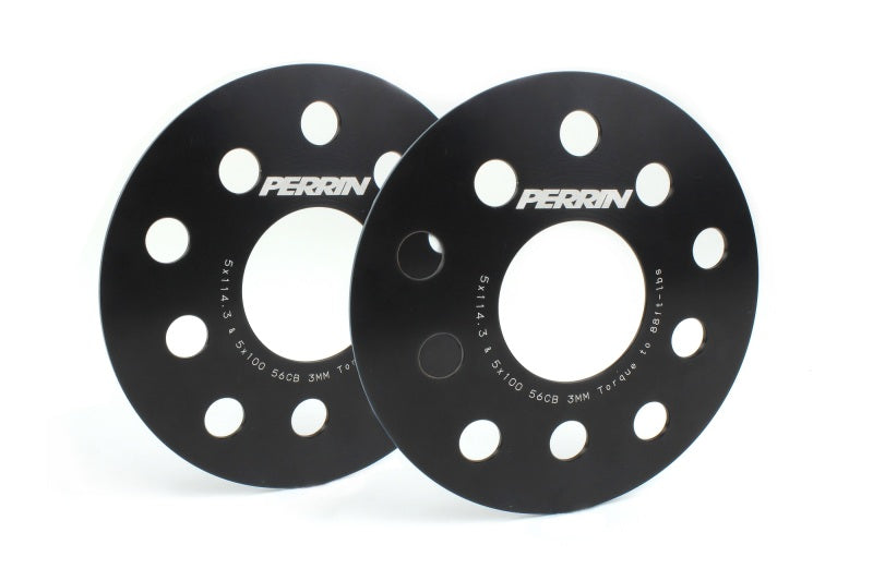 Perrin Subaru 5x114.3/5x100 Espaciadores de rueda deslizantes de 3 mm - con cubos de 56 mm (sin pernos)