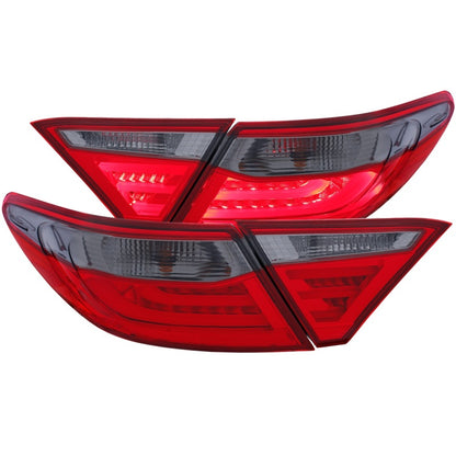 ANZO 2015-2016 Toyota Camry LED lanternas traseiras fumaça