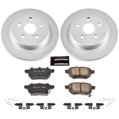 Power Stop 11-17 Lexus CT200h Kit de freno trasero Z17 Evolution Geomet revestido