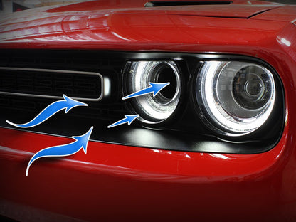 aFe Dynamic Air Scoop 2015 Dodge Challenger V6-3.6 / V8-5.7/6.4L HEMI - Azul
