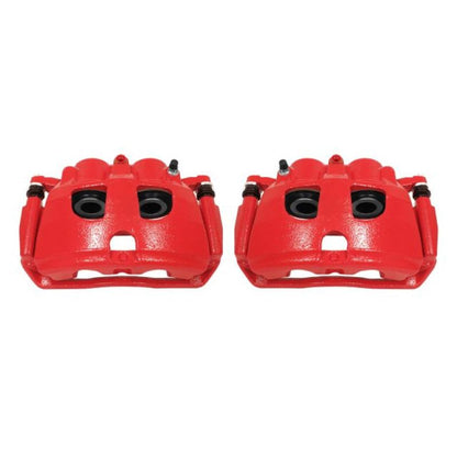 Power Stop 09-10 Dodge Ram 2500 Pinzas traseras rojas con soportes - Par
