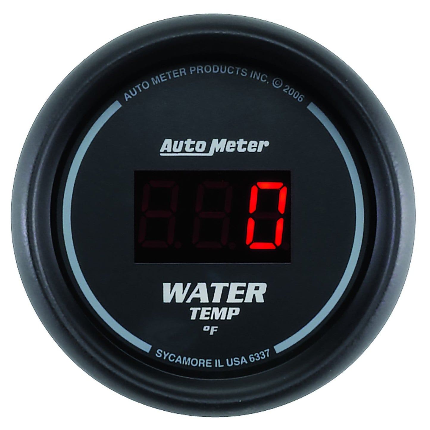 AutoMeter - 2-1/16" TEMPERATURA DEL AGUA, 0-340 °F, SPORT-COMP DIGITAL (6337)