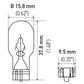 Hella Bulb 912 12V 13W W2.1X9.5d T5