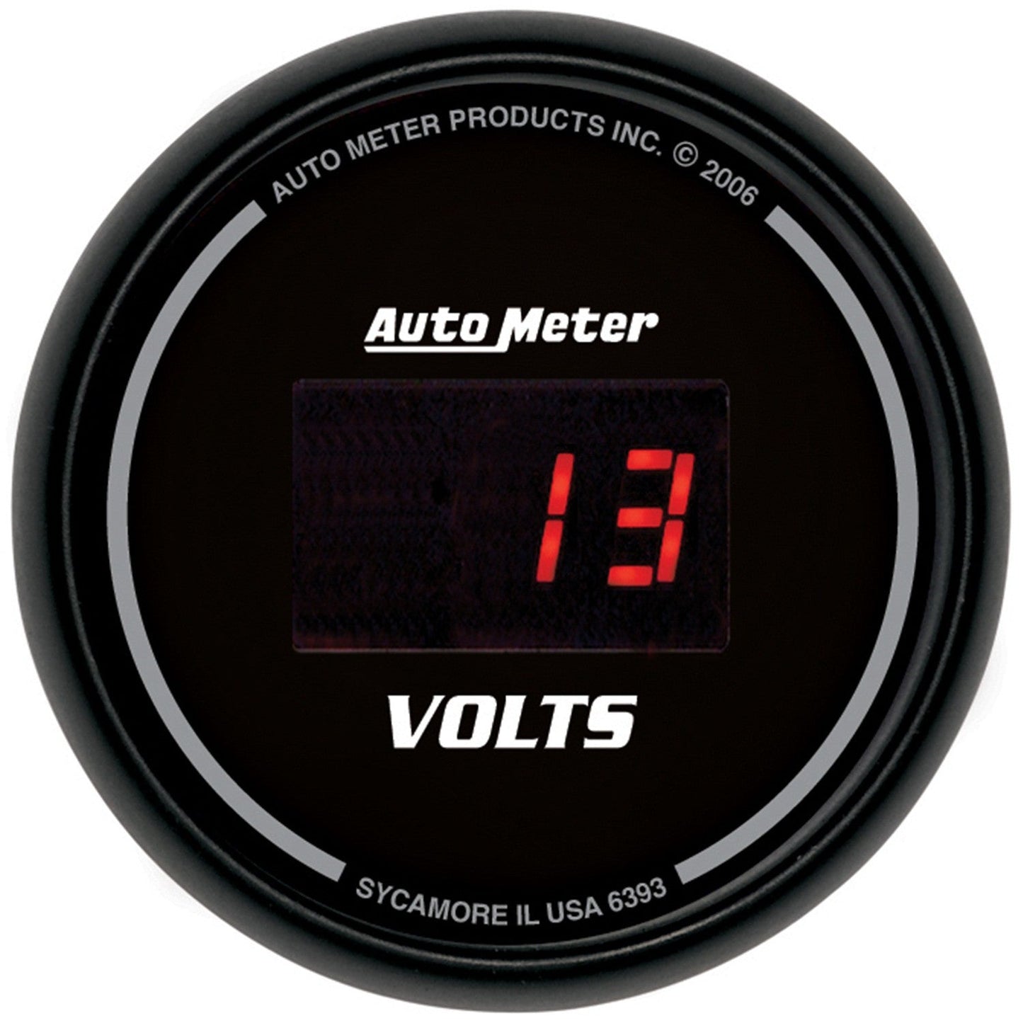AutoMeter - VOLTÍMETRO DE 2-1/16", 8-18 V, SPORT-COMP DIGITAL (6393)