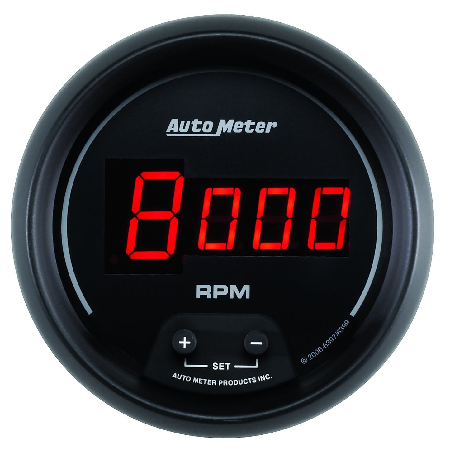 AutoMeter - 3-3/8" IN-DASH TACHOMETER, 0-10,000 RPM, SPORT-COMP DIGITAL (6397)