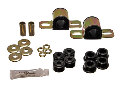 Energy Suspension 84-01 Jeep Cherokee Black Frt 25mm Conjunto de buchas da barra estabilizadora com buchas do elo final