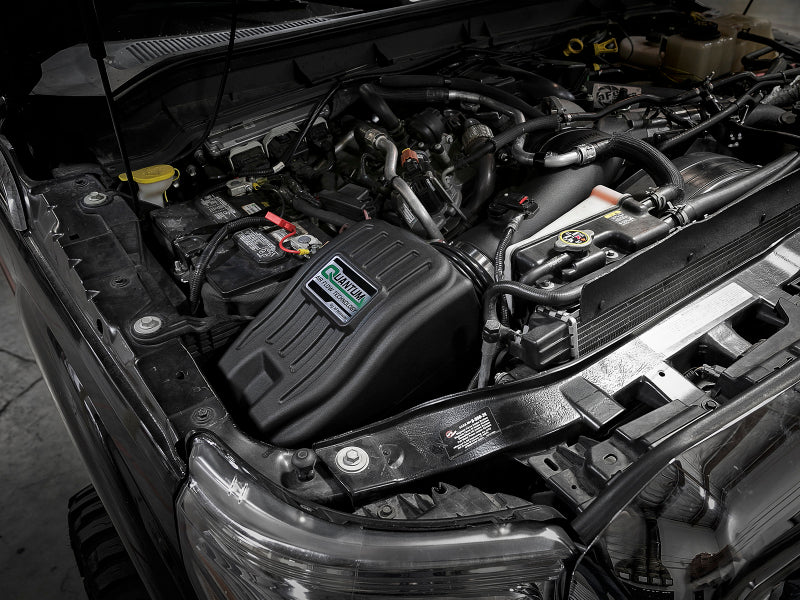aFe Quantum Pro DRY S Sistema de admissão de ar frio 11-16 Ford Powerstroke V8-6.7L - Seco