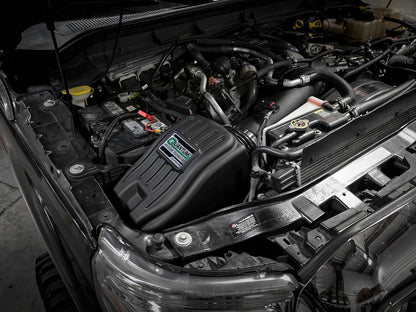 aFe Quantum Pro DRY S Sistema de admissão de ar frio 11-16 Ford Powerstroke V8-6.7L - Seco