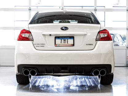 Escape AWE Tuning 2015+ Subaru WRX VA Sedan Touring Edition - pontas cromadas prateadas (102 mm)