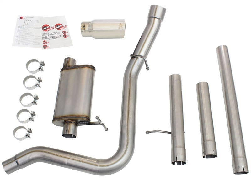 Escape MACHForce XP 3in-3.5in SS Single Side Ext CB w/ Polish Tip 99-04 Ford F-250 V8 5.4L/6.8L