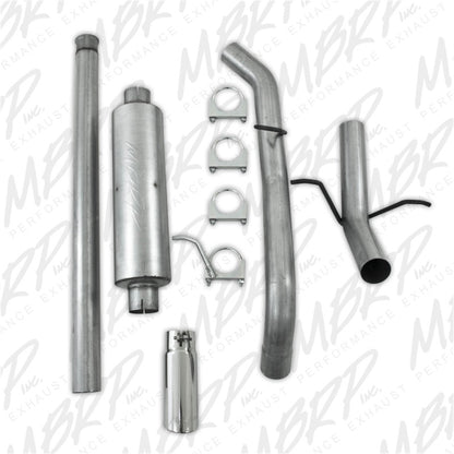 MBRP 2009 Chev/GMC 1500 4.8/5.3L EC/CC (excluyendo 8 cama) Cat Back Single Side
