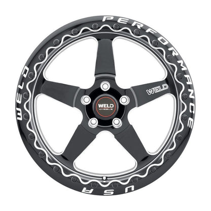 Weld Magnum Import 13x10 / 4x100mm BP / 5in. BS Black Wheel - Black Single Beadlock MT