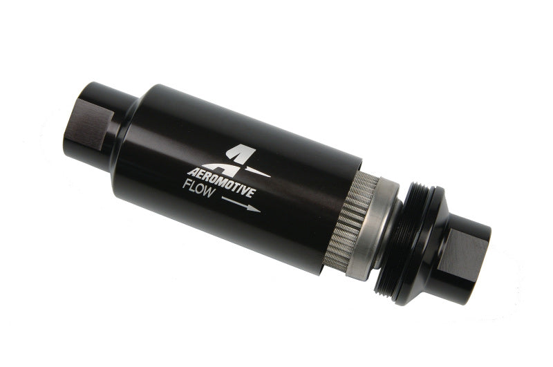 Filtro em linha aeromotivo - AN-10 - preto - 100 mícrons