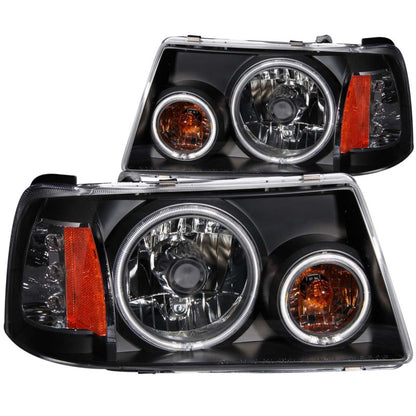 ANZO 2001-2011 Ford Ranger Projetor Faróis com Halo Preto (CCFL) 1 peça