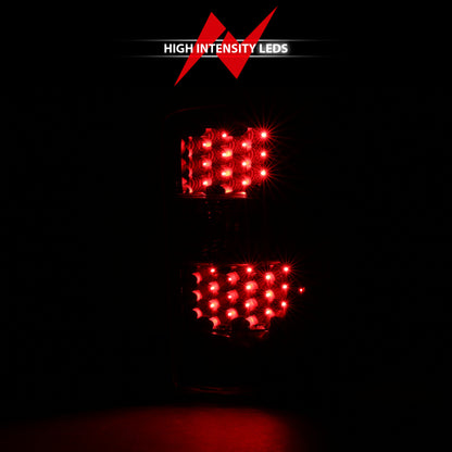 Lanternas traseiras de led ANZO 2000-2006 Chevrolet Tahoe pretas/transparentes