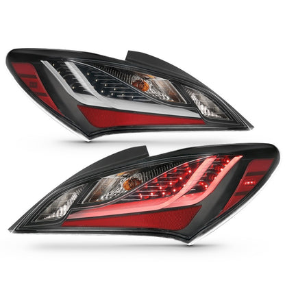 Lanternas traseiras de LED ANZO 10-13 Hyundai Genesis 2DR Smoke
