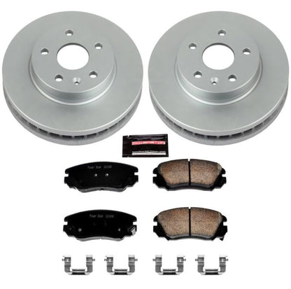 Power Stop 11-16 Buick LaCrosse dianteiro Z17 Evolution Geomet Kit de freio revestido