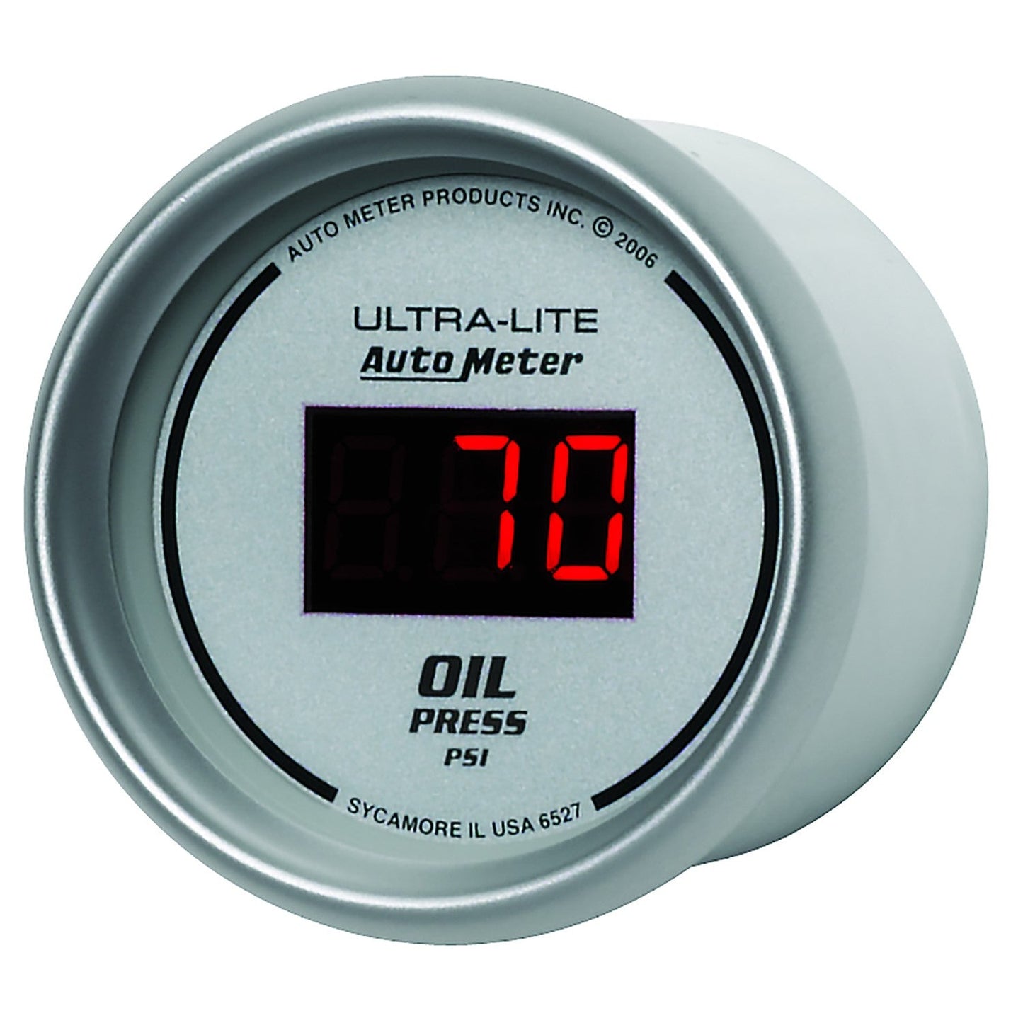 AutoMeter - 2-1/16" OIL PRESSURE, 5-100 PSI, ULTRA-LITE DIGITAL (6527)