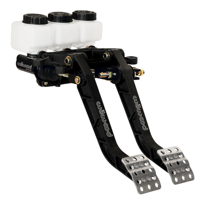 Pedal duplo ajustável Wilwood - freio / embreagem - Fwd. Montagem de balanço - 6,25:1