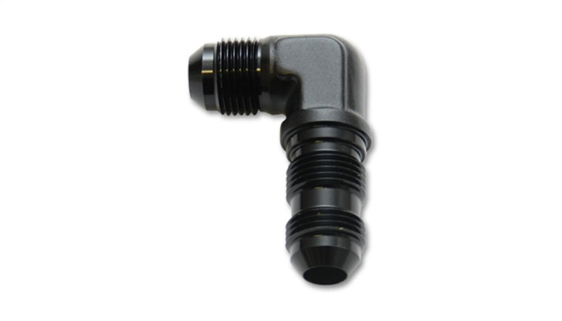 Vibrante Adaptador de antepara -12AN Encaixe de cotovelo de 90 graus - anodizado preto somente