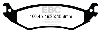 EBC 04-07 Ford Econoline E150 4.6 Ultimax2 Rear Brake Pads