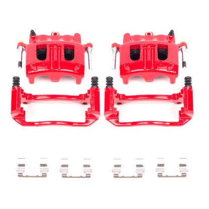 Power Stop 02-05 Ford Explorer Pinzas delanteras rojas con soportes - Par