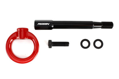 Perrin 13-20 &amp; 2022 Subaru BRZ / 13-16 Scion FRS / 17-20 Toyota 86 Kit de gancho de remolque (trasero) - Rojo