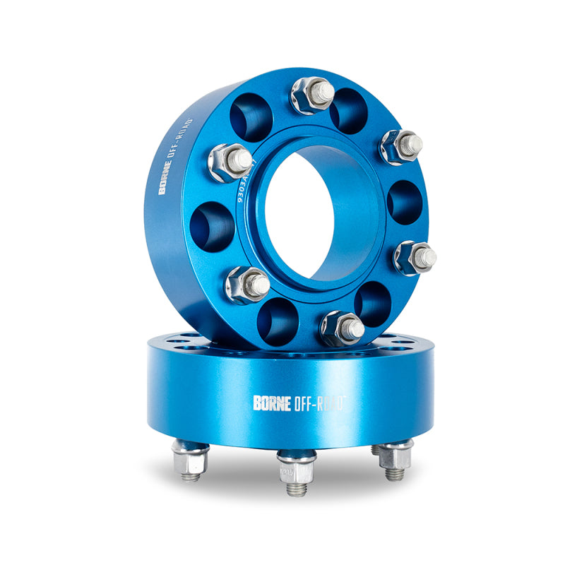 Mishimoto Wheel Spacers - 6x139.7 - 93.1 - 50mm - M12 - Blue