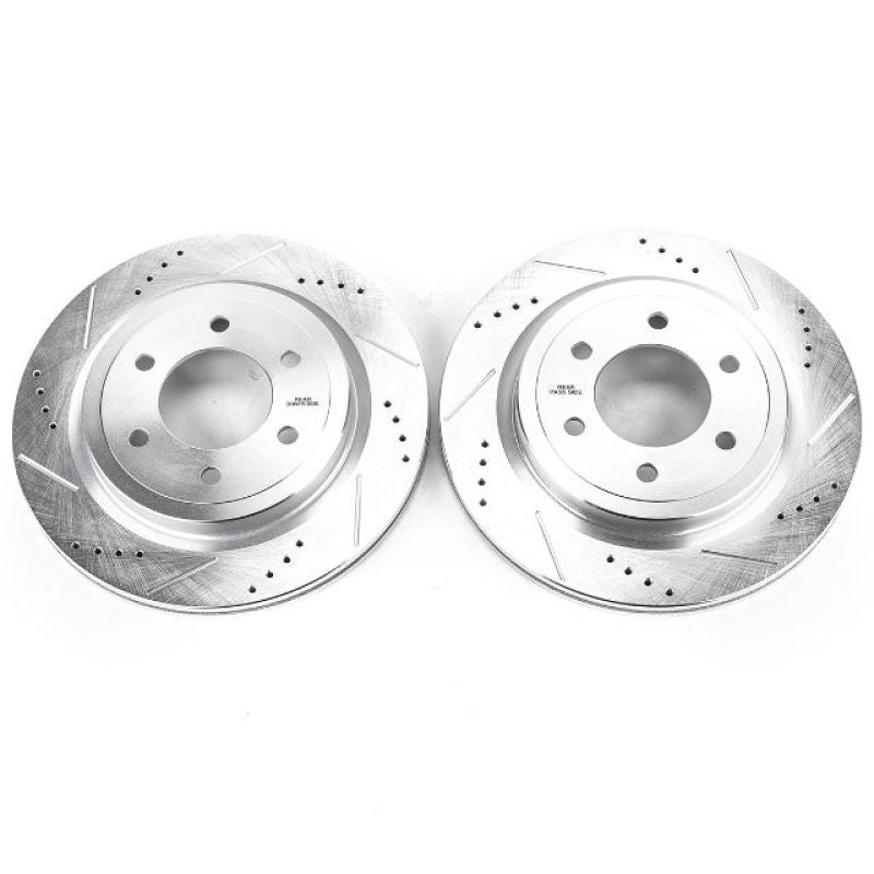 Power Stop 18-19 Ford Expedition Rear Evolution Drilled & Slotted Rotors - Pair