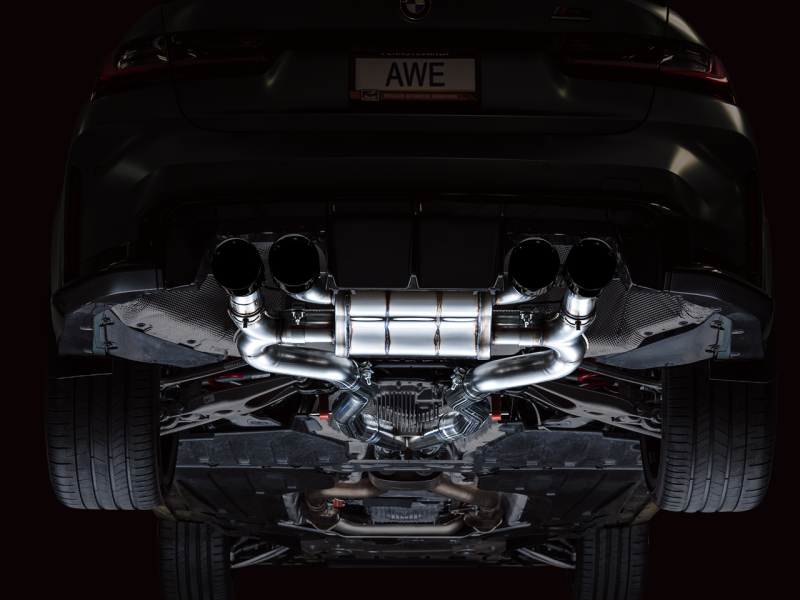 Escape AWE SwitchPath Catback para BMW G8X M3/M4 - Diamond Black Tips