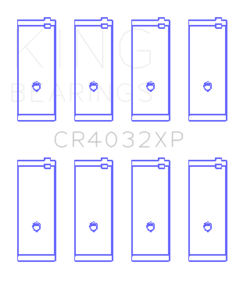 King Engine Bearings Toyota 4AGE/4AGZE 16v 1.6L (Size .025mm) Rod Bearing Set
