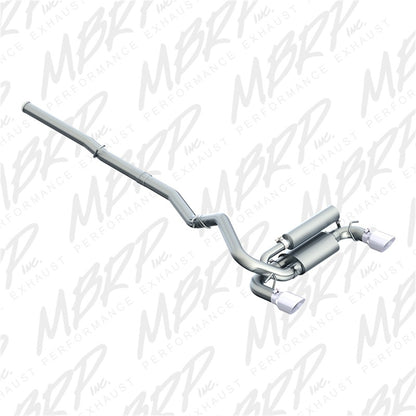 MBRP 2016+ Ford Focus RS Escape Cat-Back de salida doble de 3 pulgadas T409 SS