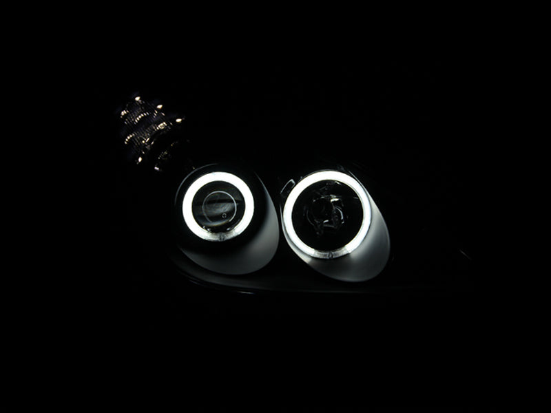 ANZO 2002-2003 Lexus Es300 Projetor Faróis com Halo Preto